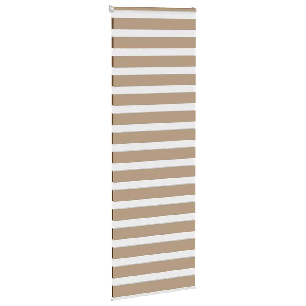 VidaXL roleta zebra 90x200 cm šírka látky 85,9 cm polyester piesková hnedá