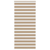 VidaXL zebra roleta 105x200 cm šírka látky 100,9 cm polyester piesková hnedá