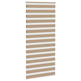 VidaXL zebra roleta 105x200 cm šírka látky 100,9 cm polyester piesková hnedá