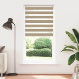 Vidaxl zebra blind 115x200 cm stofbreedte 110,9 cm polyester zandbruin