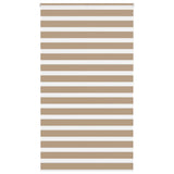 Vidaxl zebra blind 135x200 cm stofbreedte 130,9 cm polyester zandbruin