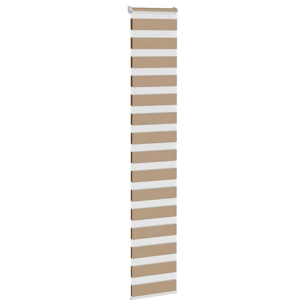 Vidaxl Zebra Slepa 45x230 cm širina prahu 40,9 cm poliestrski pesek rjava