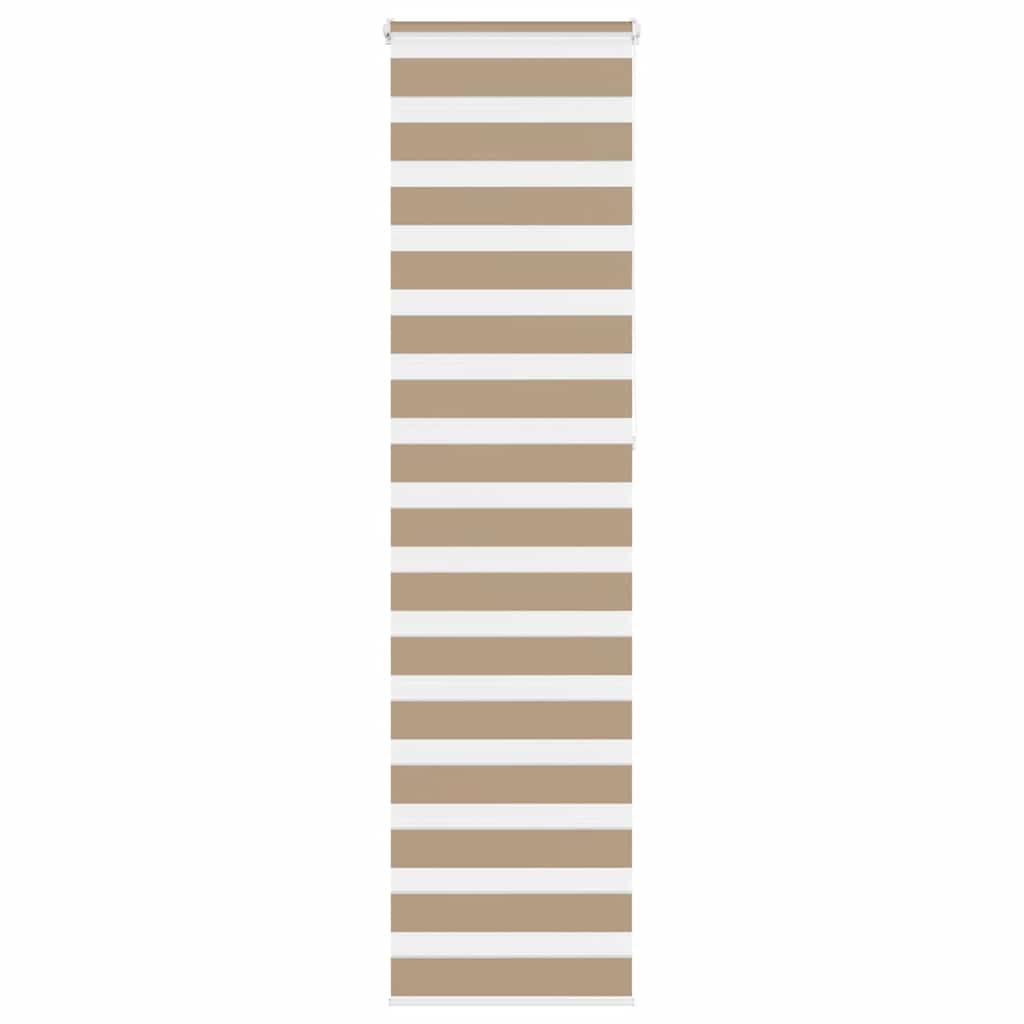 Vidaxl Zebra Blind 65x230 cm dust width 60.9 cm Polyester sand brown