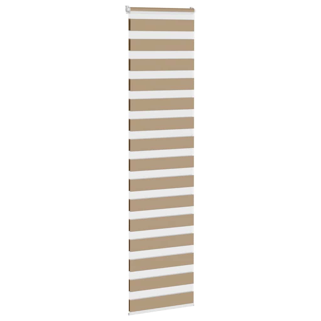 Vidaxl Zebra Blind 65x230 cm dust width 60.9 cm Polyester sand brown