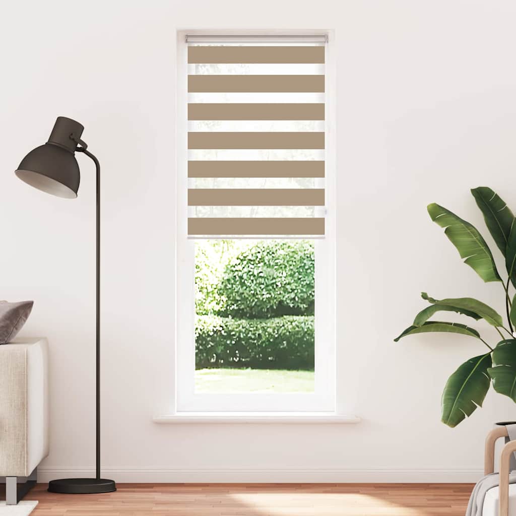 Vidaxl Zebra Slepi 80x230 cm širina prahu 75,9 cm poliestrski pesek rjava