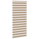 VidaXL zebra roleta 115x230 cm šírka látky 110,9 cm polyester piesková hnedá