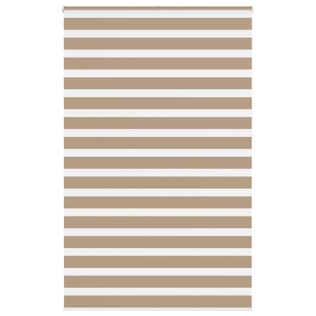 Vidaxl Zebra Blind 145x230 cm Širina prahu 140,9 cm poliestrski pesek rjava