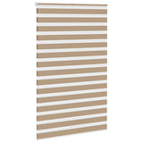 Vidaxl Zebra Blind 145x230 cm Širina prahu 140,9 cm poliestrski pesek rjava