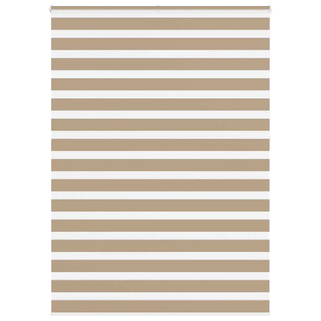 Vidaxl Zebra Slepa 160x230 cm širina prahu 155,9 cm poliestrski pesek rjava