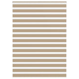 Vidaxl Zebra Slepa 160x230 cm širina prahu 155,9 cm poliestrski pesek rjava