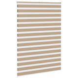 Vidaxl Zebra Slepa 160x230 cm širina prahu 155,9 cm poliestrski pesek rjava