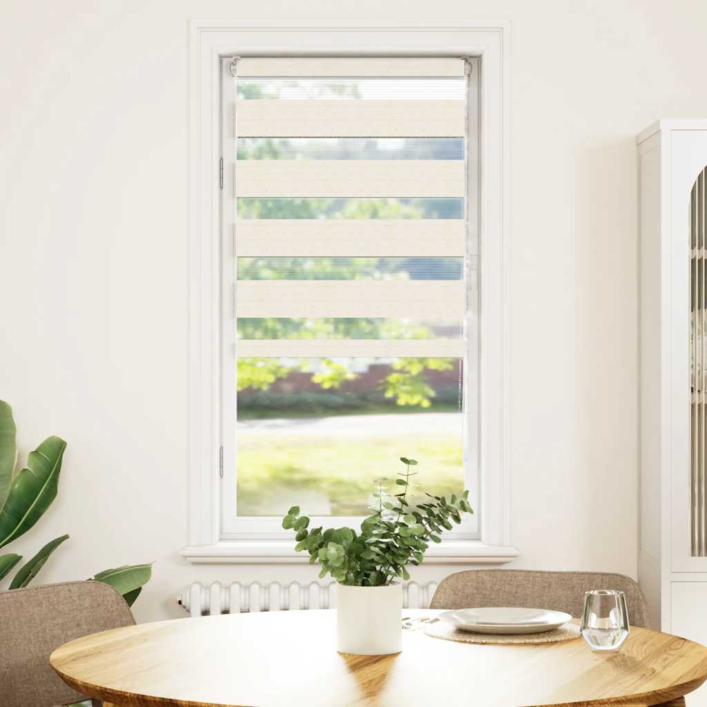 Vidaxl zebra Roller Blind 55x100 cm Šířka prachu 50,9 cm Marmerbeige