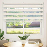 Vidaxl Zebra Roller Blind 155x100 cm Šířka prachu 150,9 cm Marmerbeige