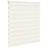 Vidaxl Zebra roller blind 130x150 cm dust width 125.9 cm Marmerbeige
