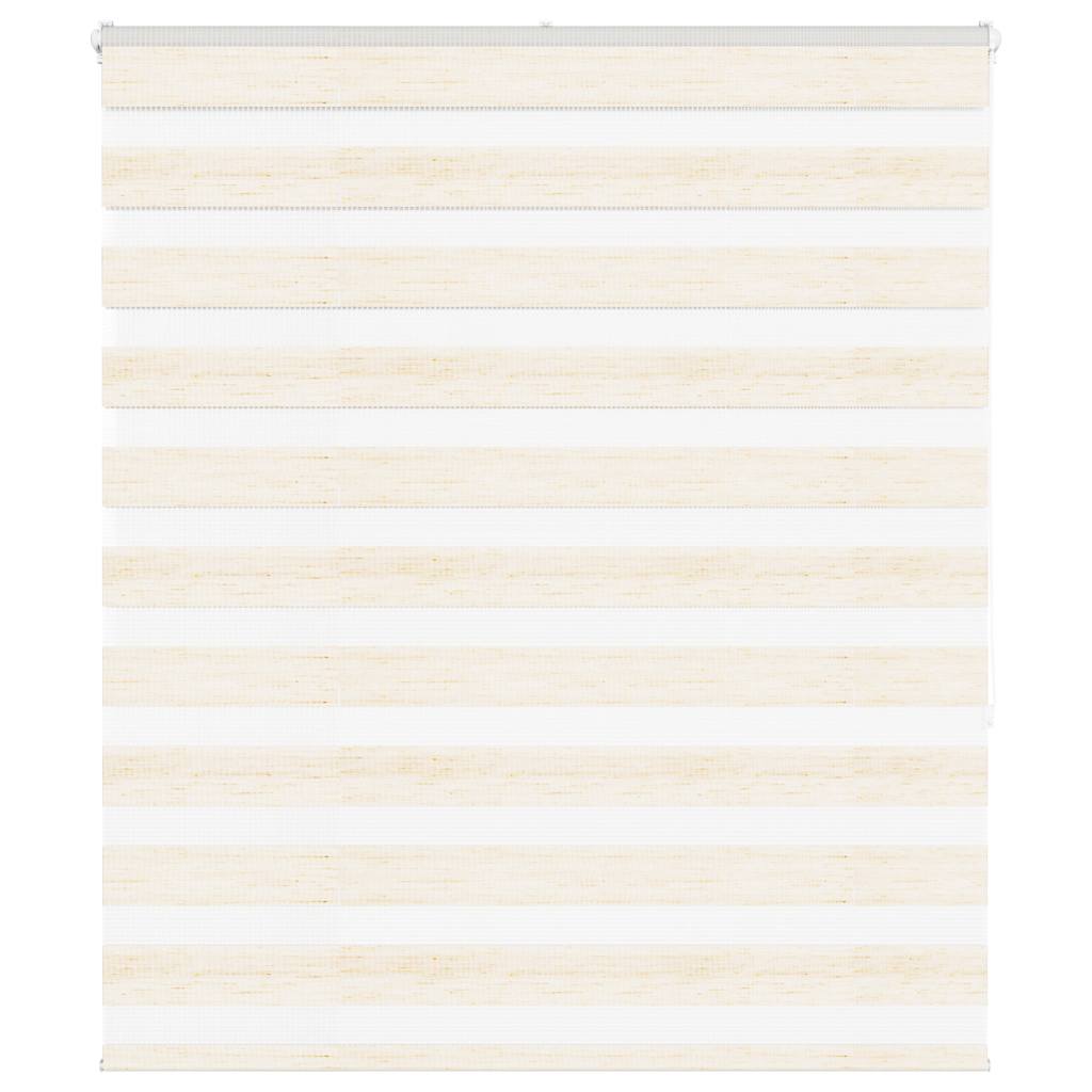 Vidaxl Zebra Roller Blind 135x150 cm Šířka prachu 130,9 cm Marmerbeige
