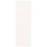 Vidaxl Zebra Roller Blind 85x200 cm Staubbreite 80,9 cm Marmerbeige
