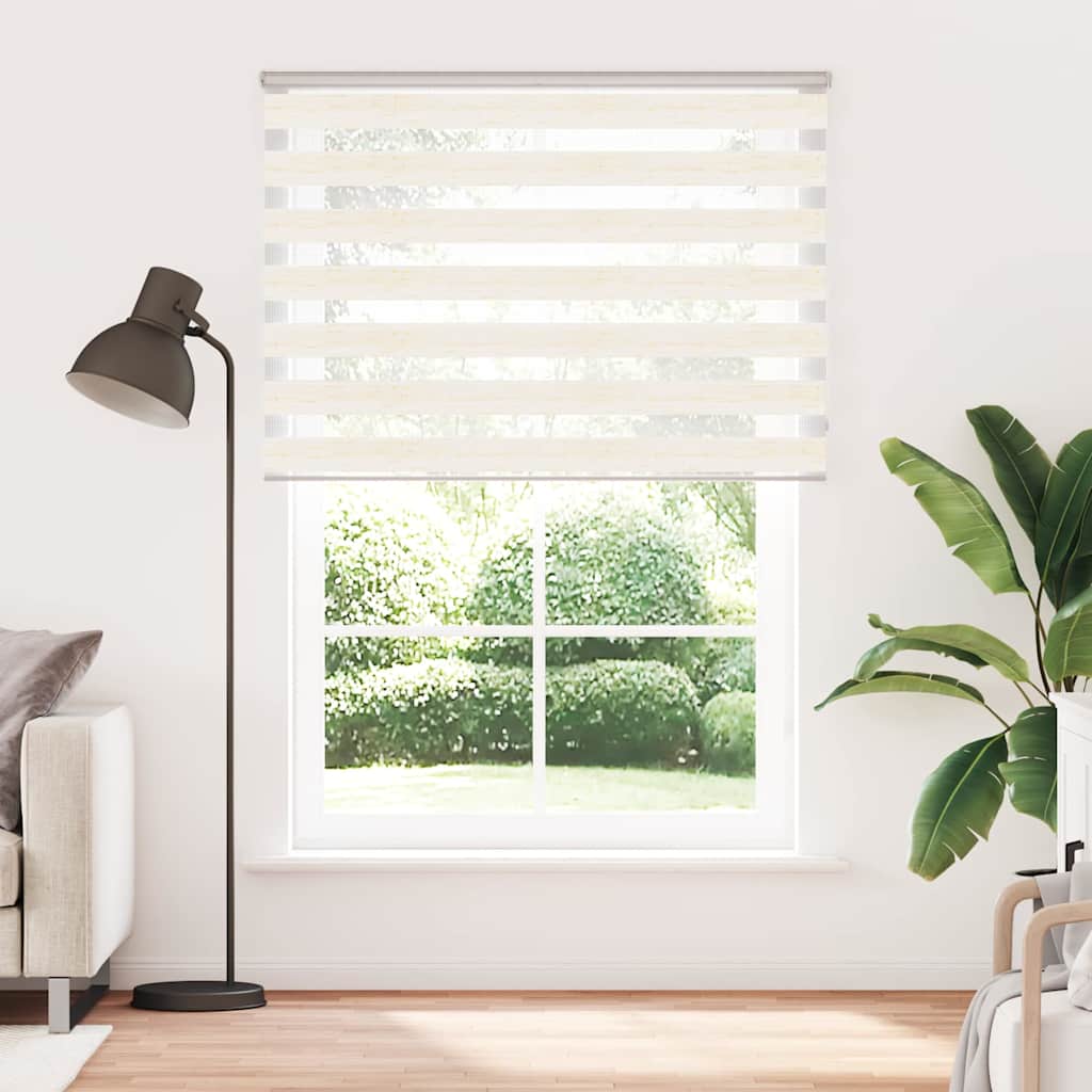 Vidaxl Zebra Roller Blind 160x200 cm Šířka prachu 155,9 cm Marmerbeige