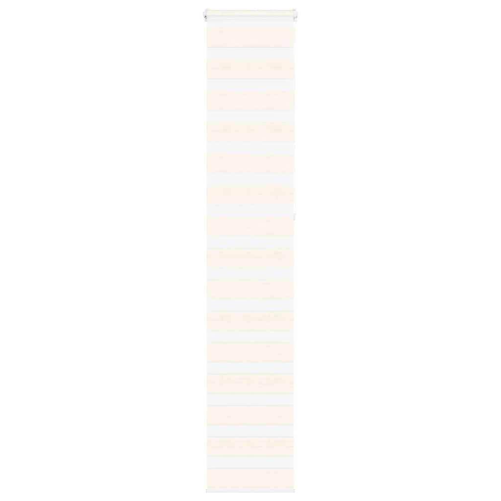 Vidaxl Zebra Roller Blind 45x230 cm Larghezza polvere 40,9 cm Marmerbeige