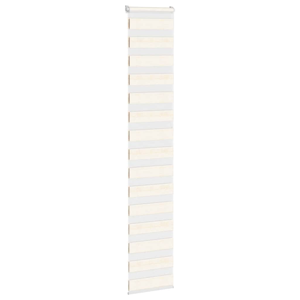 Vidaxl Zebra Roller Blind 45x230 cm Larghezza polvere 40,9 cm Marmerbeige