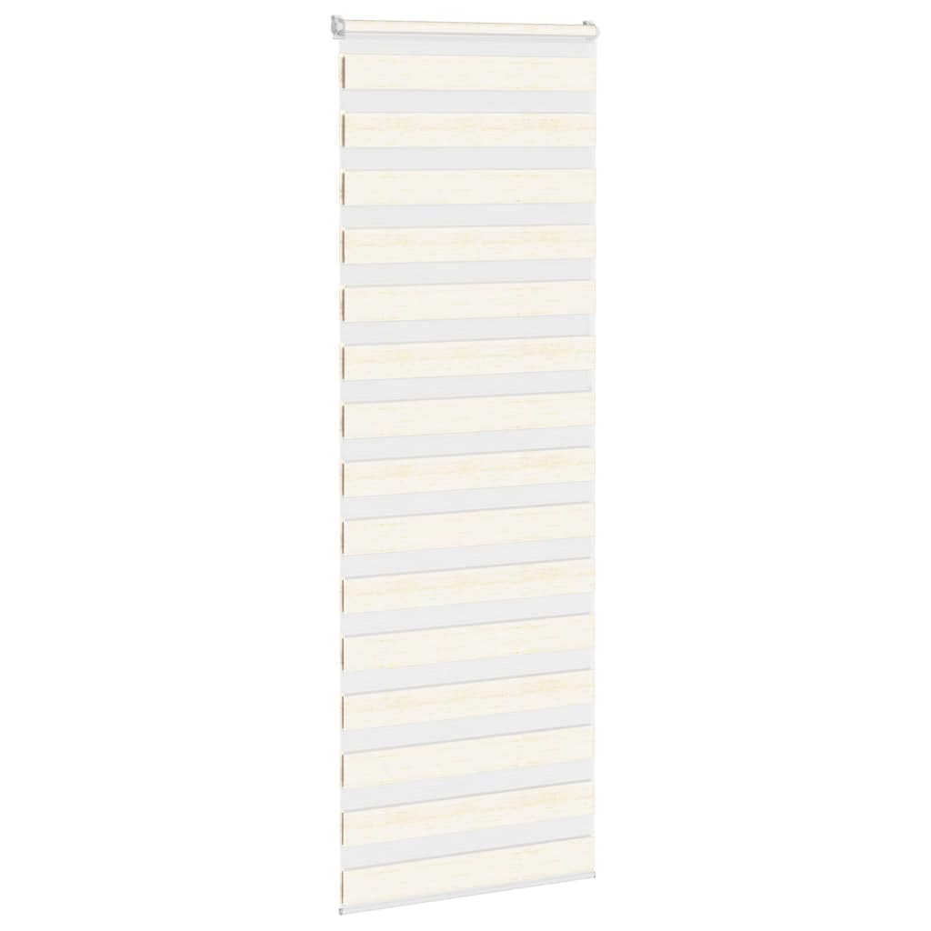 Vidaxl Zebra Roller Blind 85x230 cm Larghezza tessuto 80,9 cm Marmerbeige