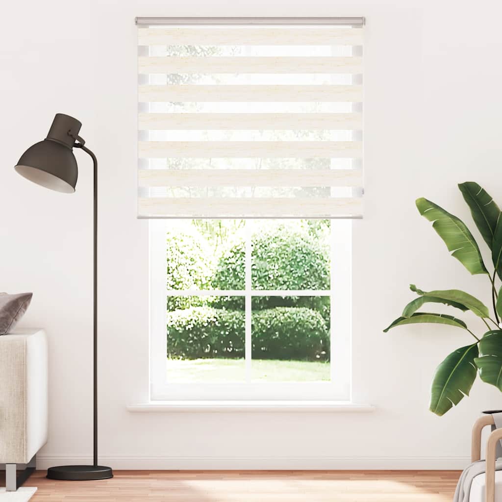 Vidaxl Zebra Blind 130x230cm dust width 125.9 cm polyester marblebige