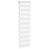 Vidaxl zebra roller slepý 50x100 cm Šířka prachu 45,9 cm polyester bílá