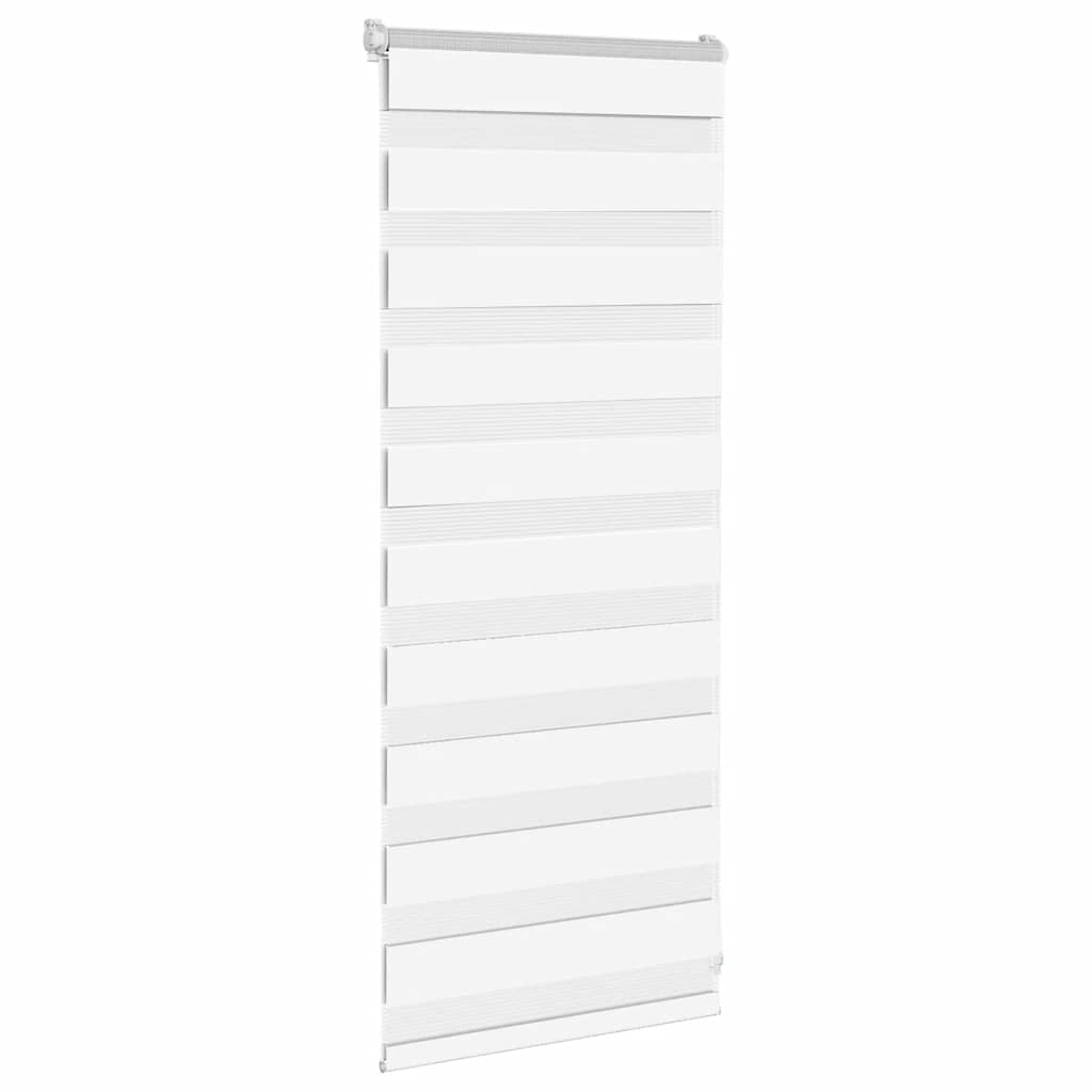 Vidaxl Zebra roller blind 55x100 cm dust width 50.9 cm Polyester white
