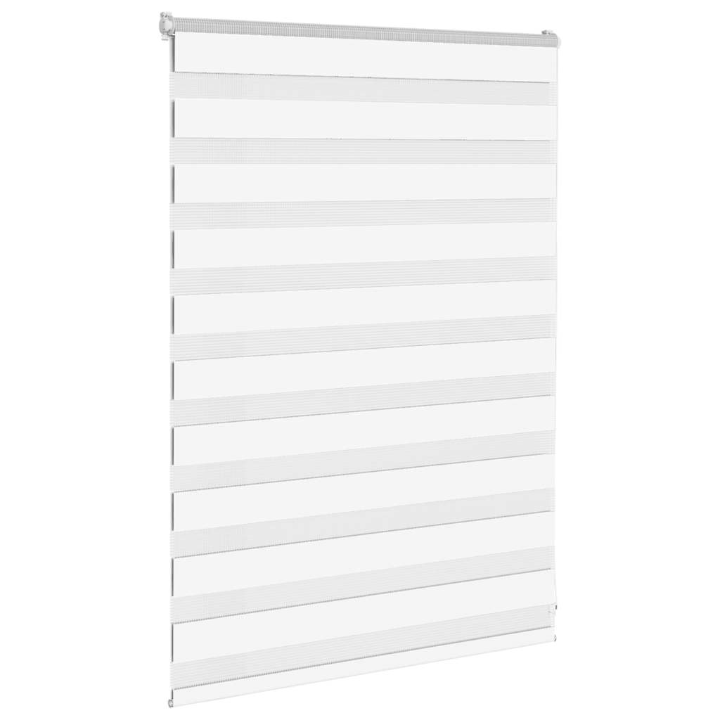 Vidaxl zebra blind 100x100 cm stofbreedte 95,9 cm polyester wit