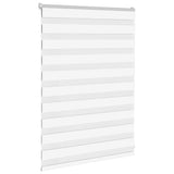 Vidaxl zebra blind 100x100 cm stofbreedte 95,9 cm polyester wit