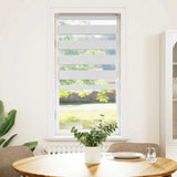 Vidaxl Zebra Roller Blind 55x150 cm Šířka prachu 50,9 cm polyesterová bílá