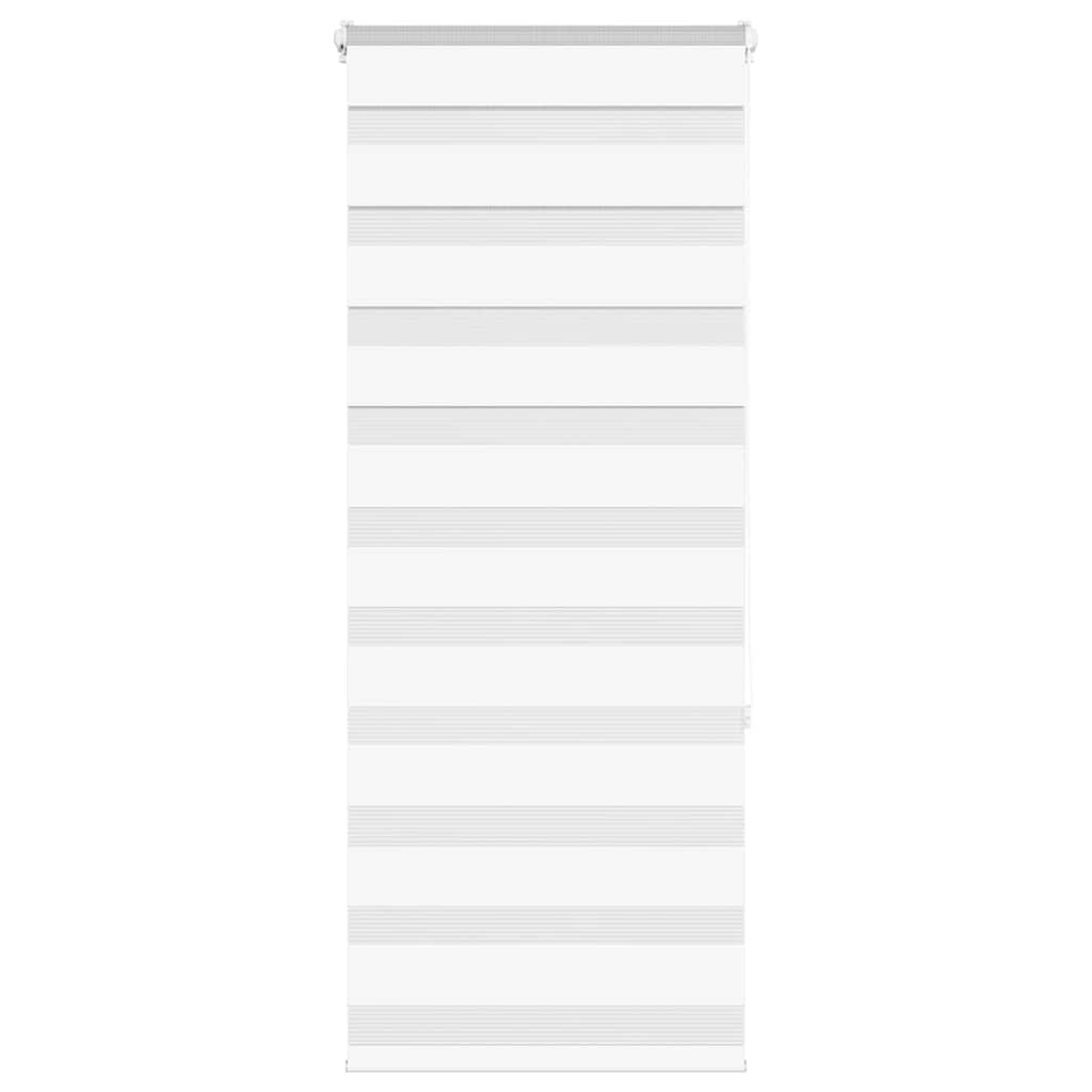 Vidaxl Zebra Roller Blind 65x150 cm Šířka prachu 60,9 cm polyester bílá