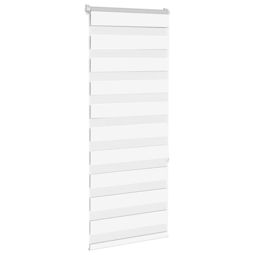 Vidaxl Zebra Roller Blind 65x150 cm Šířka prachu 60,9 cm polyester bílá