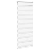 Vidaxl Zebra Roller Blind 65x150 cm Šířka prachu 60,9 cm polyester bílá