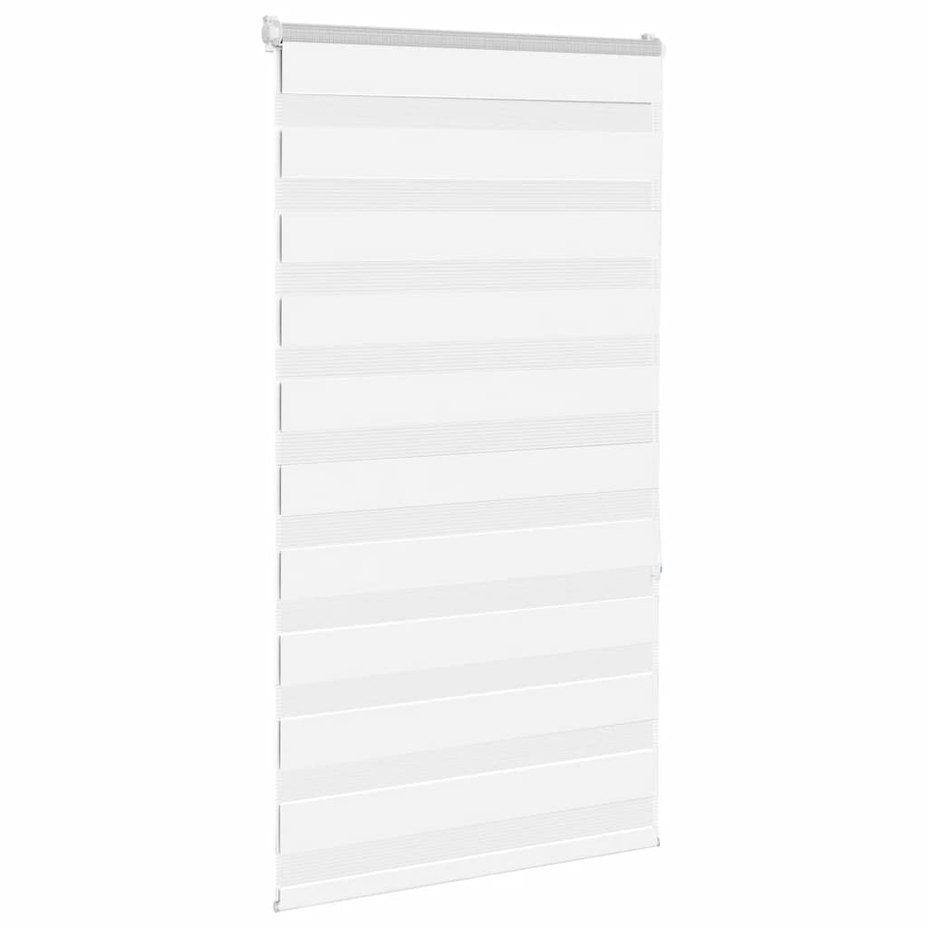 Vidaxl Zebra Roller Blind 85x150 cm Šířka prachu 80,9 cm polyester bílá