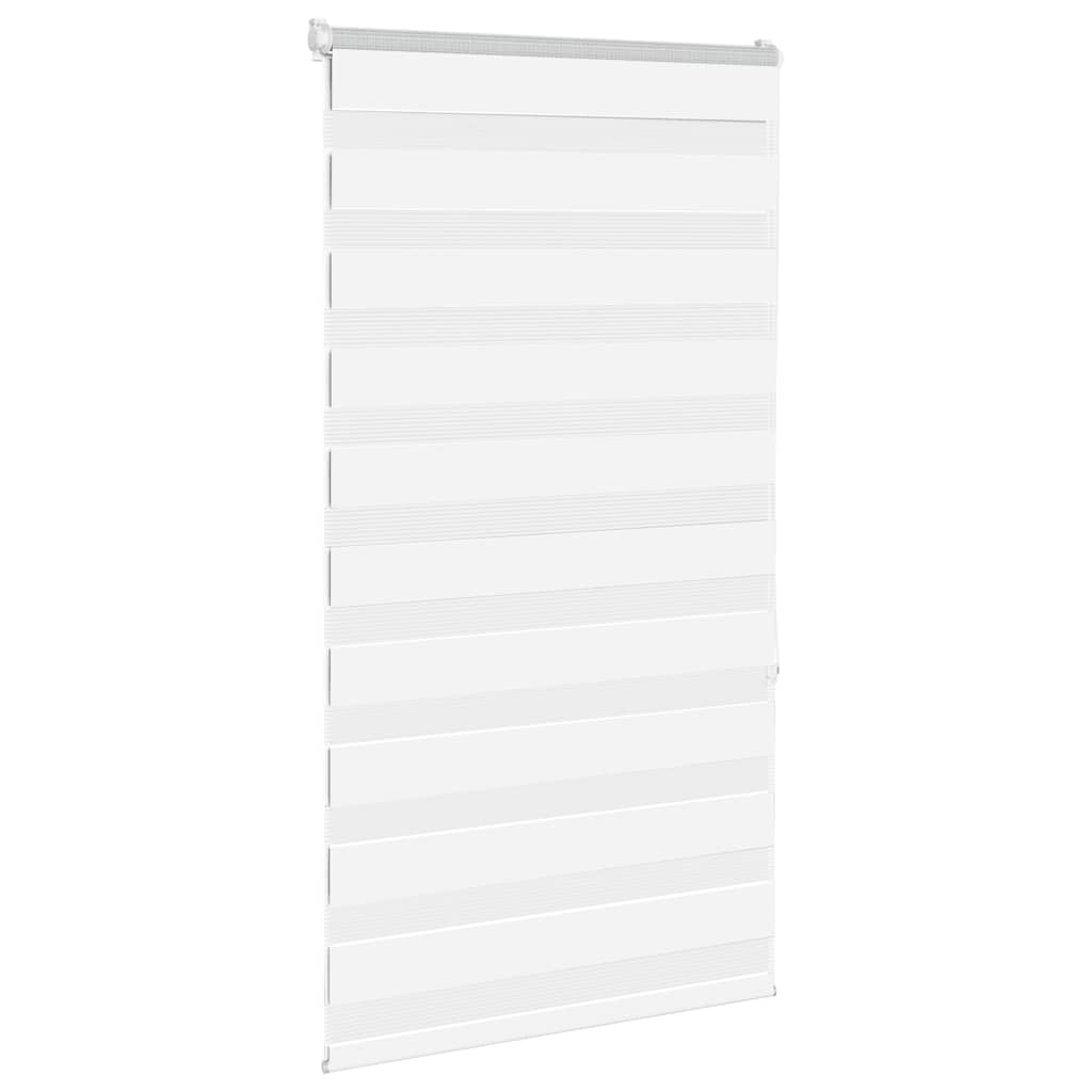 Vidaxl Zebra Roller Blind 90x150 cm Šířka prachu 85,9 cm polyesterová bílá