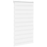 Vidaxl Zebra Roller Blind 90x150 cm Šířka prachu 85,9 cm polyesterová bílá