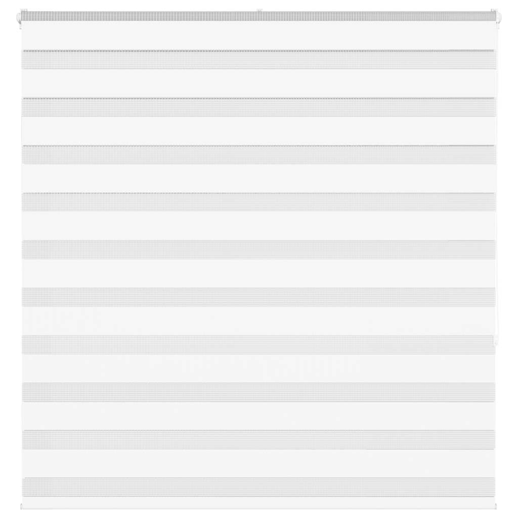 Vidaxl Zebra Roller Blind 140x150 cm Šířka prachu 135,9 cm polyester bílá
