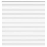 Vidaxl Zebra Roller Blind 140x150 cm Šířka prachu 135,9 cm polyester bílá