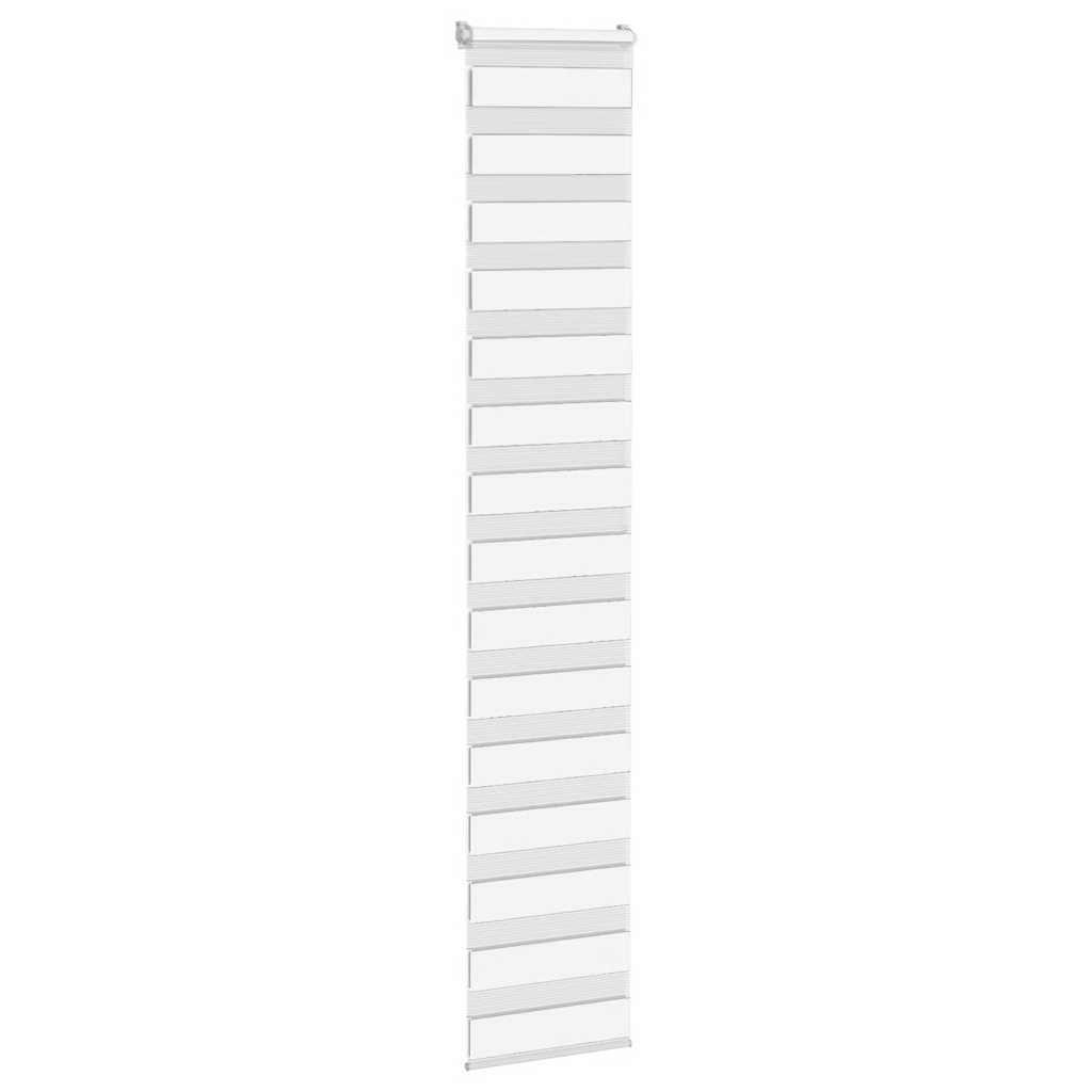 Vidaxl Zebra roller blind 50x200 cm Fabric width 45.9 cm Polyester White