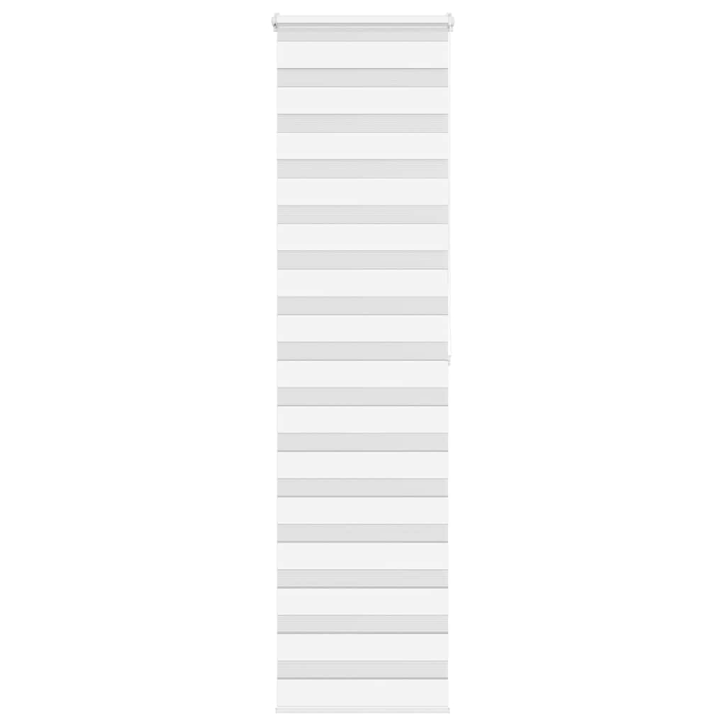 Vidaxl Zebra roller blind 55x200 cm dust width 50.9 cm Polyester white