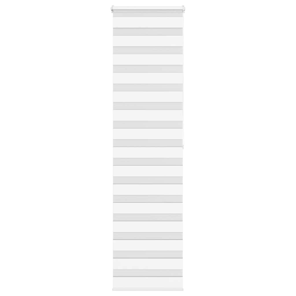 Vidaxl Zebra Roller Blind 65x200 cm Šířka prachu 60,9 cm polyester bílá