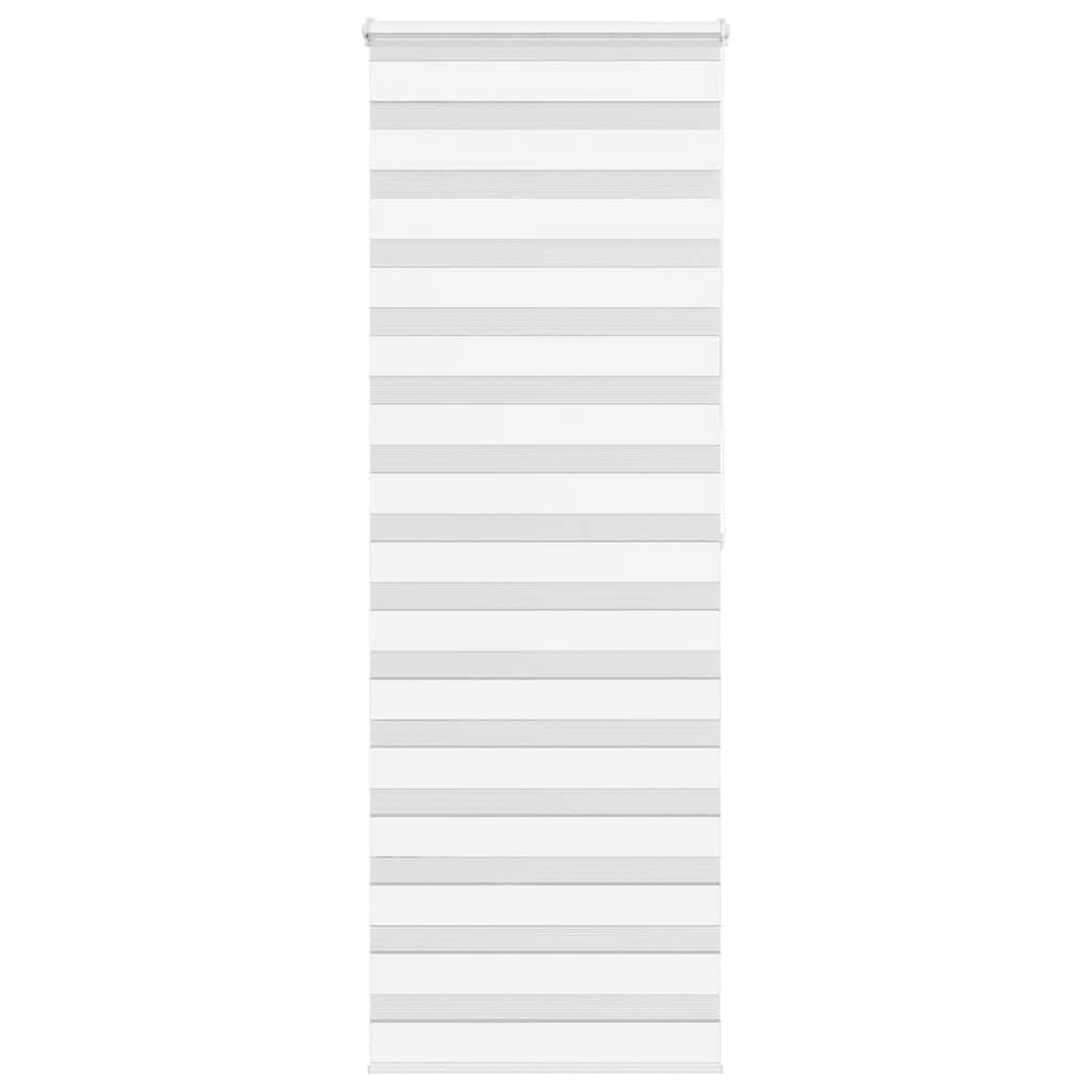 Vidaxl Zebra Roller Blind 85x200 cm Šířka prachu 80,9 cm polyesterová bílá