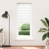 Vidaxl Zebra Roller Blind 85x200 cm Šířka prachu 80,9 cm polyesterová bílá