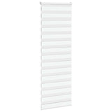 Vidaxl Zebra Roller Blind 85x200 cm Šířka prachu 80,9 cm polyesterová bílá