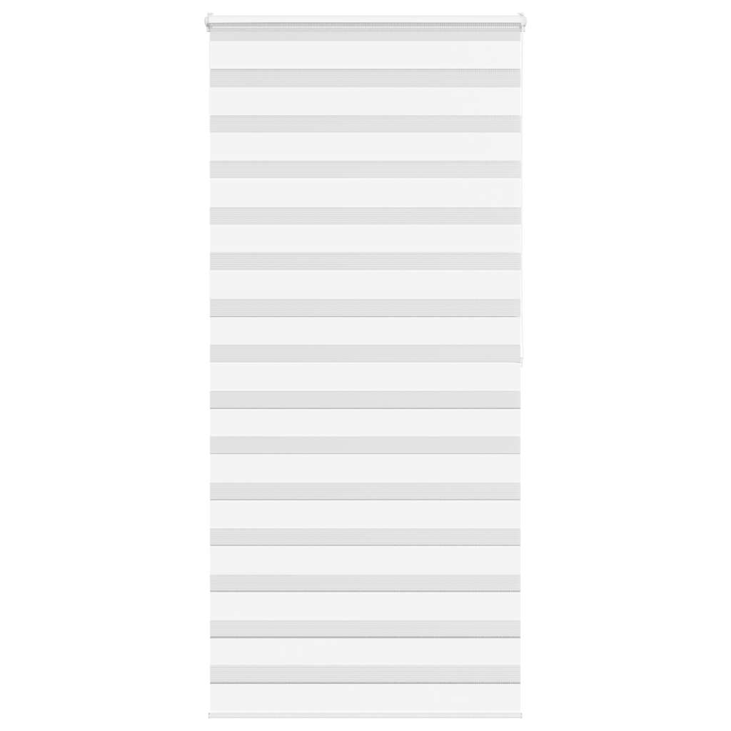 Vidaxl Zebra Rouleau aveugle 95x200 cm Largeur de poussière 90,9 cm Polyester blanc