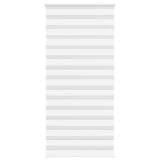 Vidaxl Zebra Rouleau aveugle 95x200 cm Largeur de poussière 90,9 cm Polyester blanc