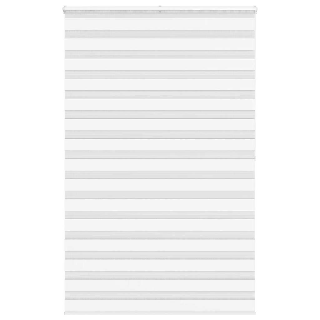 Vidaxl Zebra Roller Blind 145x200 cm Šířka prachu 140,9 cm polyesterová bílá
