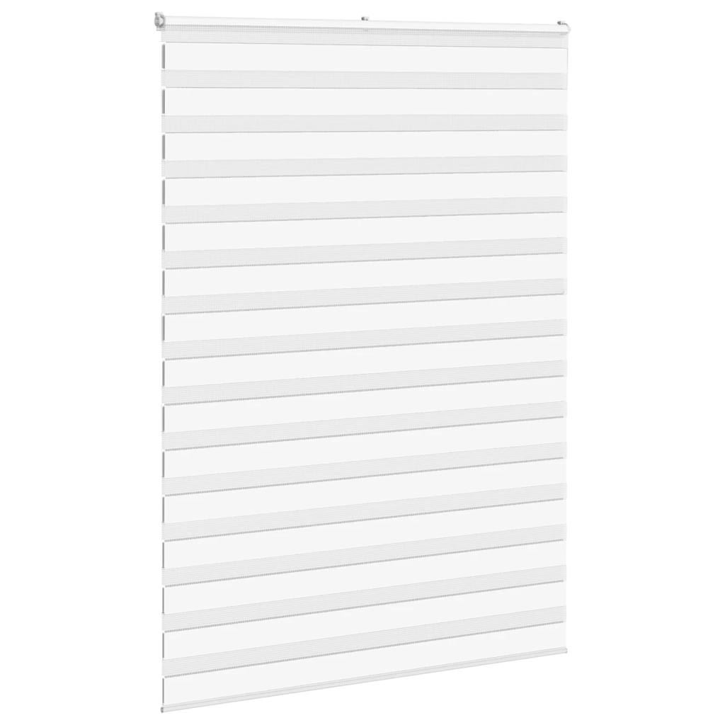 Vidaxl zebra válcový slepý 155x200 cm šířka tkaniny 150,9 cm polyester bílá