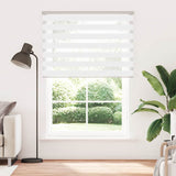 Vidaxl Zebra roller blind 165x200 cm dust width 160.9 cm polyester white
