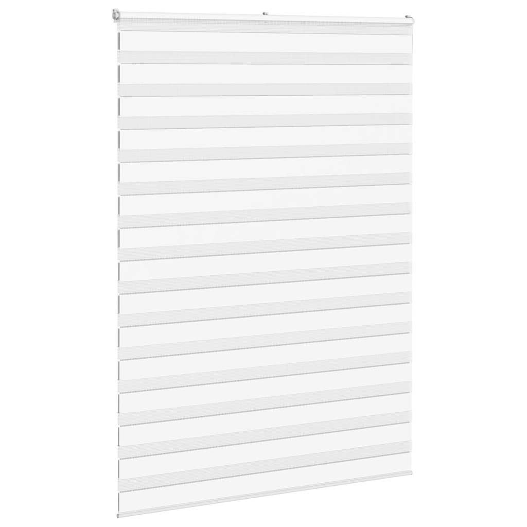 Vidaxl Zebra roller blind 165x200 cm dust width 160.9 cm polyester white